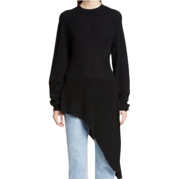 KHAITE | Esme Cashmere Asymmetric Sweater Barley S - Picture 3 of 9